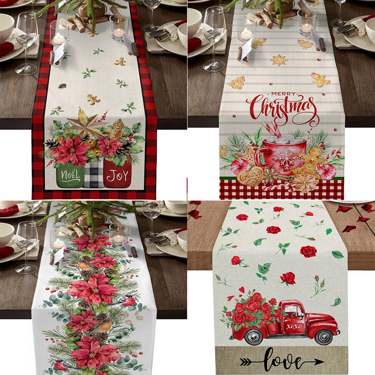HOME VALENTINE'S DAY PRINTED TABLECLOTH