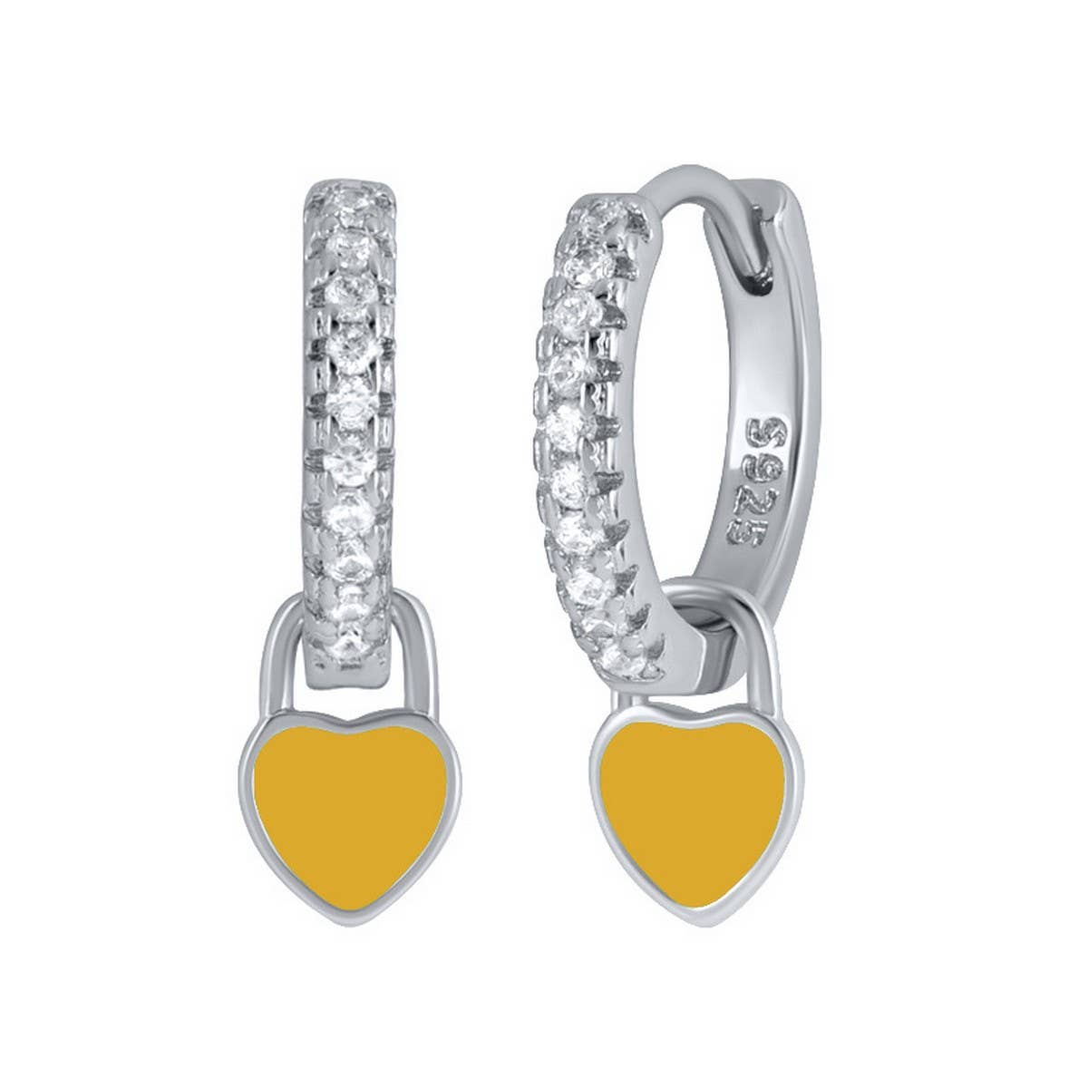 NEW SIMPLE MULTI-COLOR LOVE GEOMETRIC EARRINGS