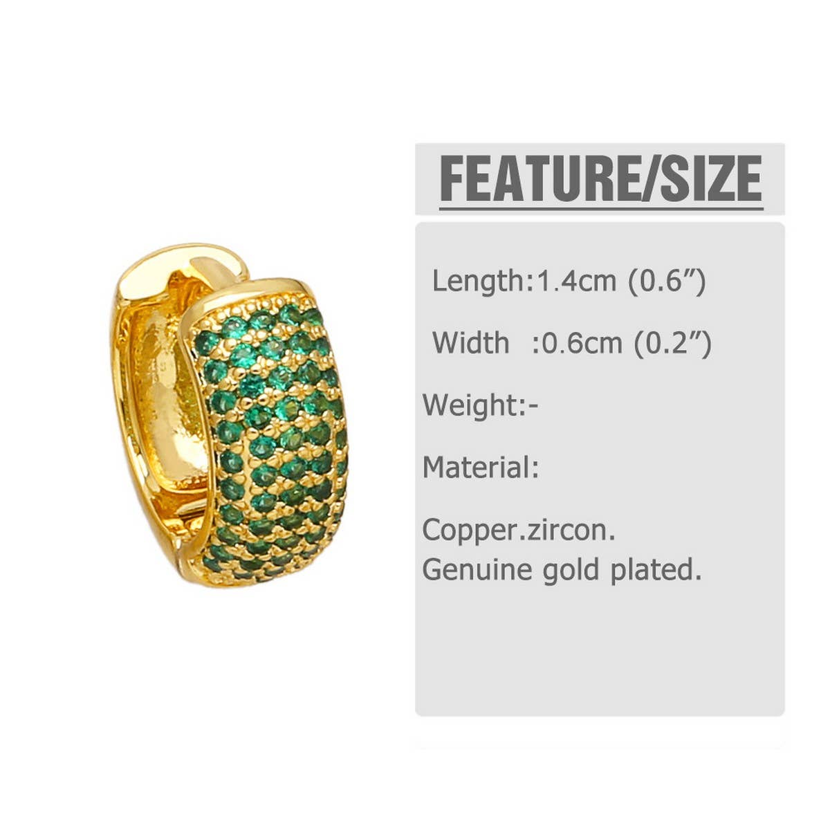 18K GOLD PLATED GEOMETRIC ROUND EARRINGS_CWAJE0978