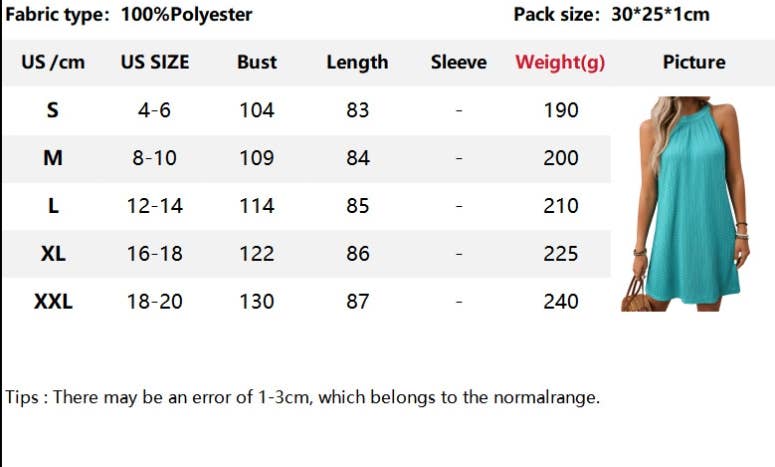 CWDHL0700_SOLID COLOR HALTERNECK SLEEVELESS DRESS