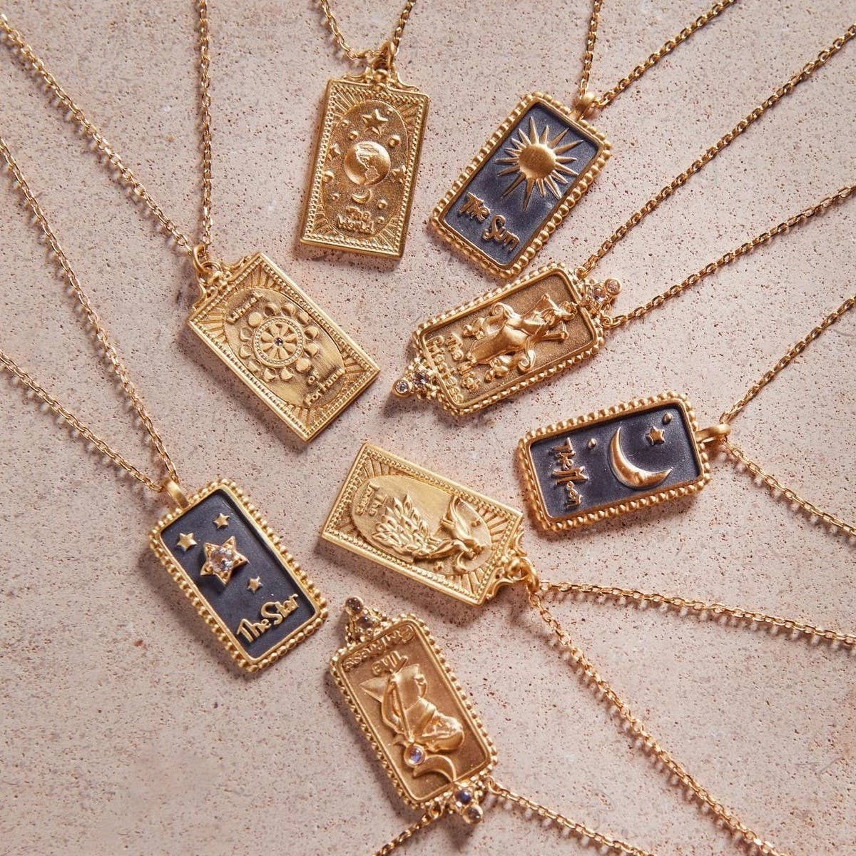 New Retro Classic Gold Tarot Necklace