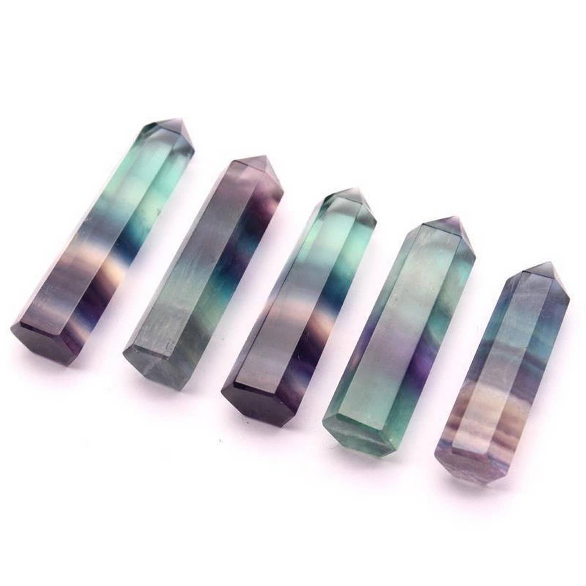Rainbow Fluorite Crystal Point Tower_CWMM8107