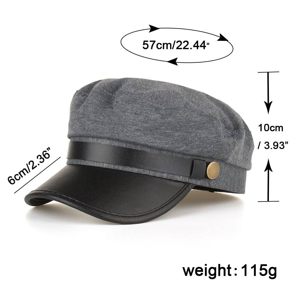 ROUND BELT BUCKLE PREMIUM SOLID COLOR BERET