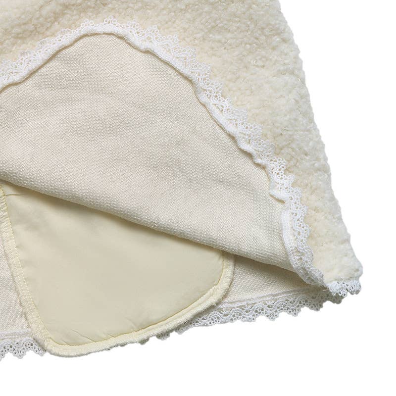 Lace lace patchwork single-breasted cardigan