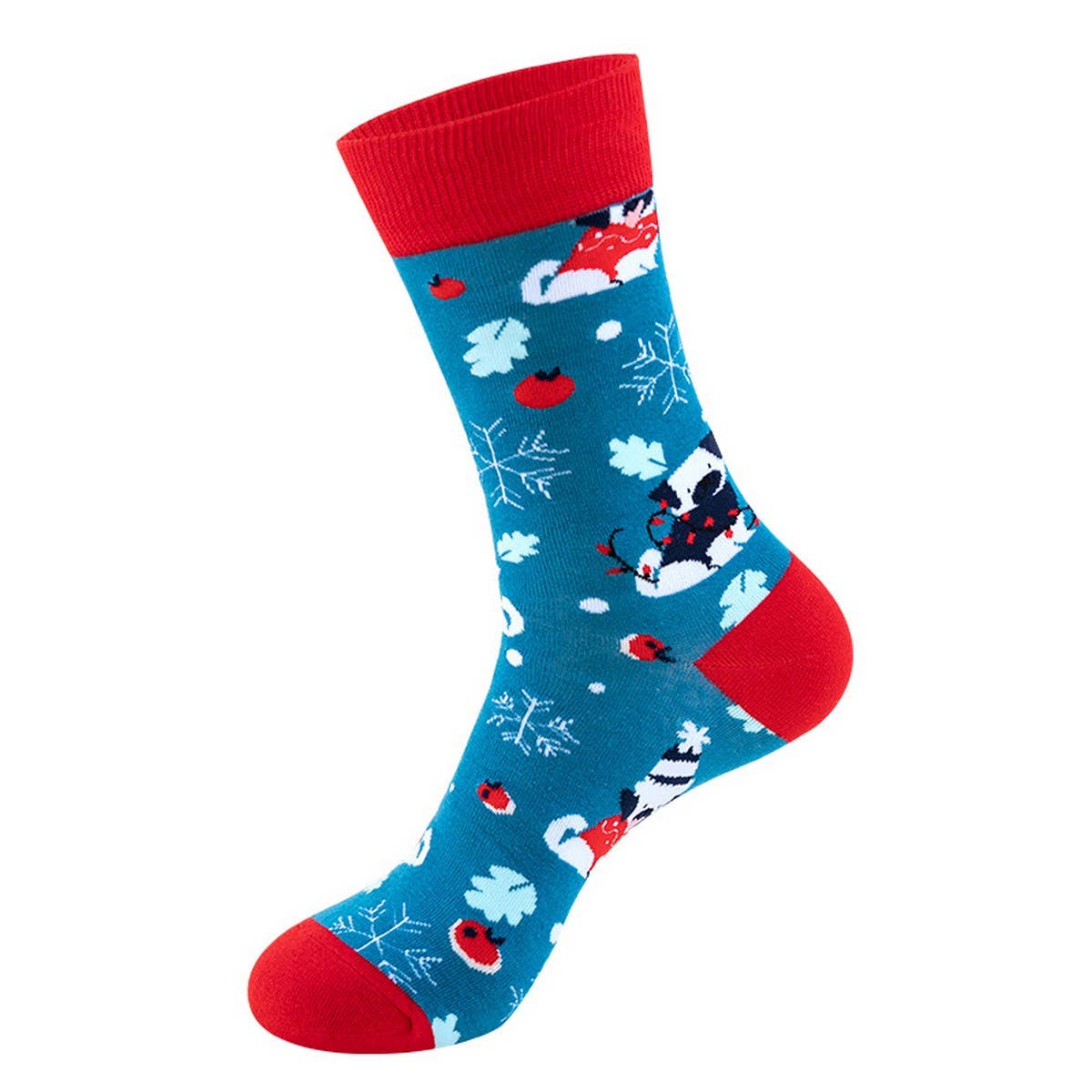 CWMS0826_Christmas Cartoon Snowman Socks