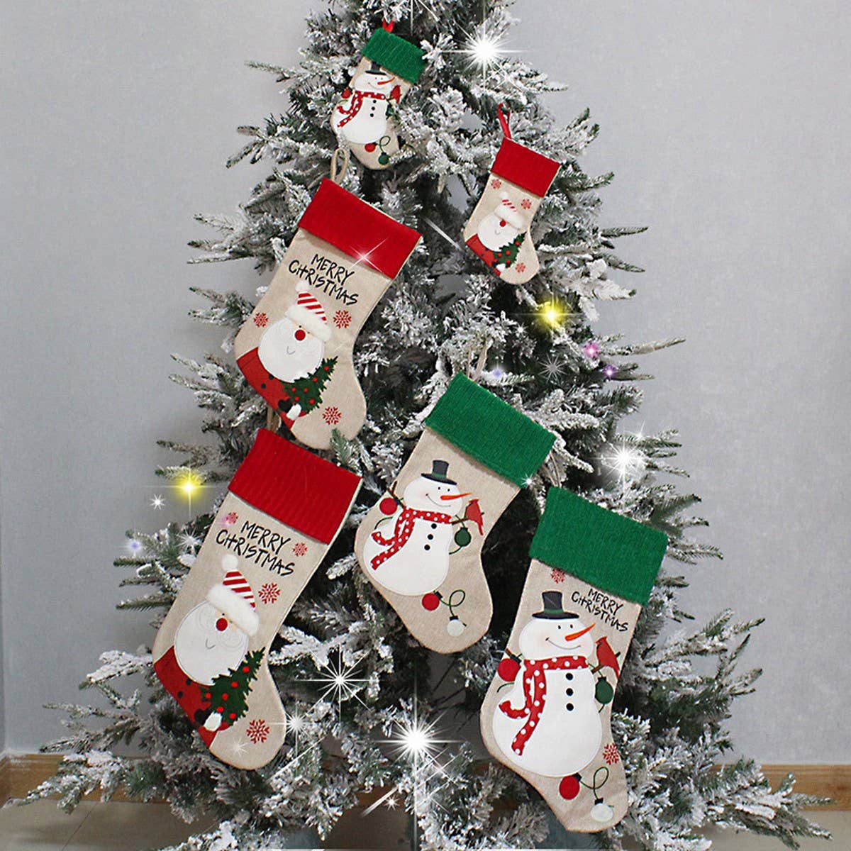 SANTA CANDY STOCKING CHRISTMAS TREE ORNAMENT