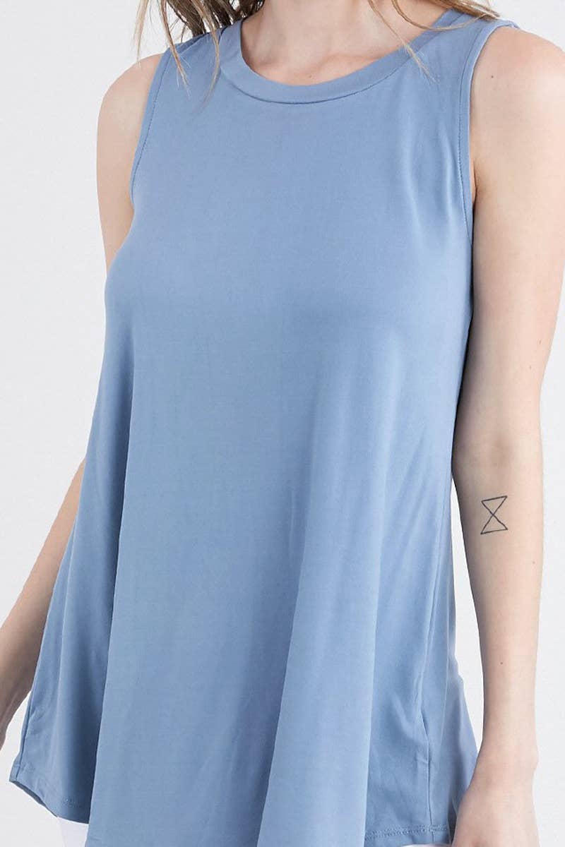 AWTTSL132_SLEEVELESS TUNIC FLOUNCE TOP