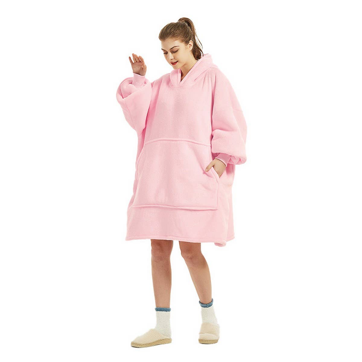 Cozy Wearable Hoodie Blanket Warm Lazy Sweatshirt