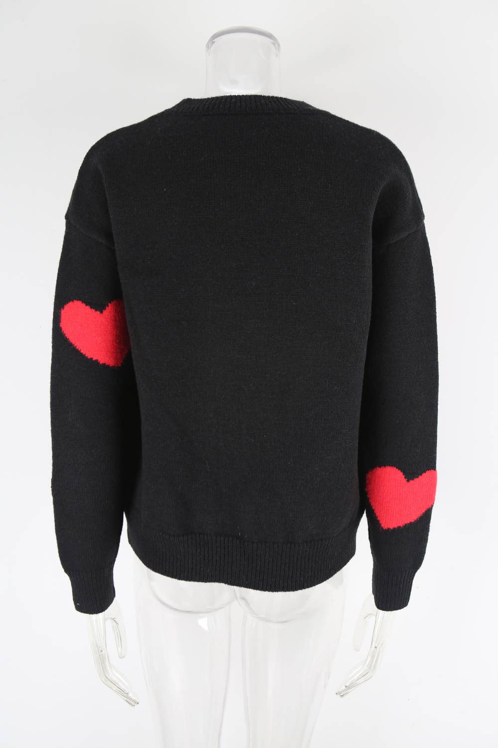 Valentine's Day jacquard round-neck sweater