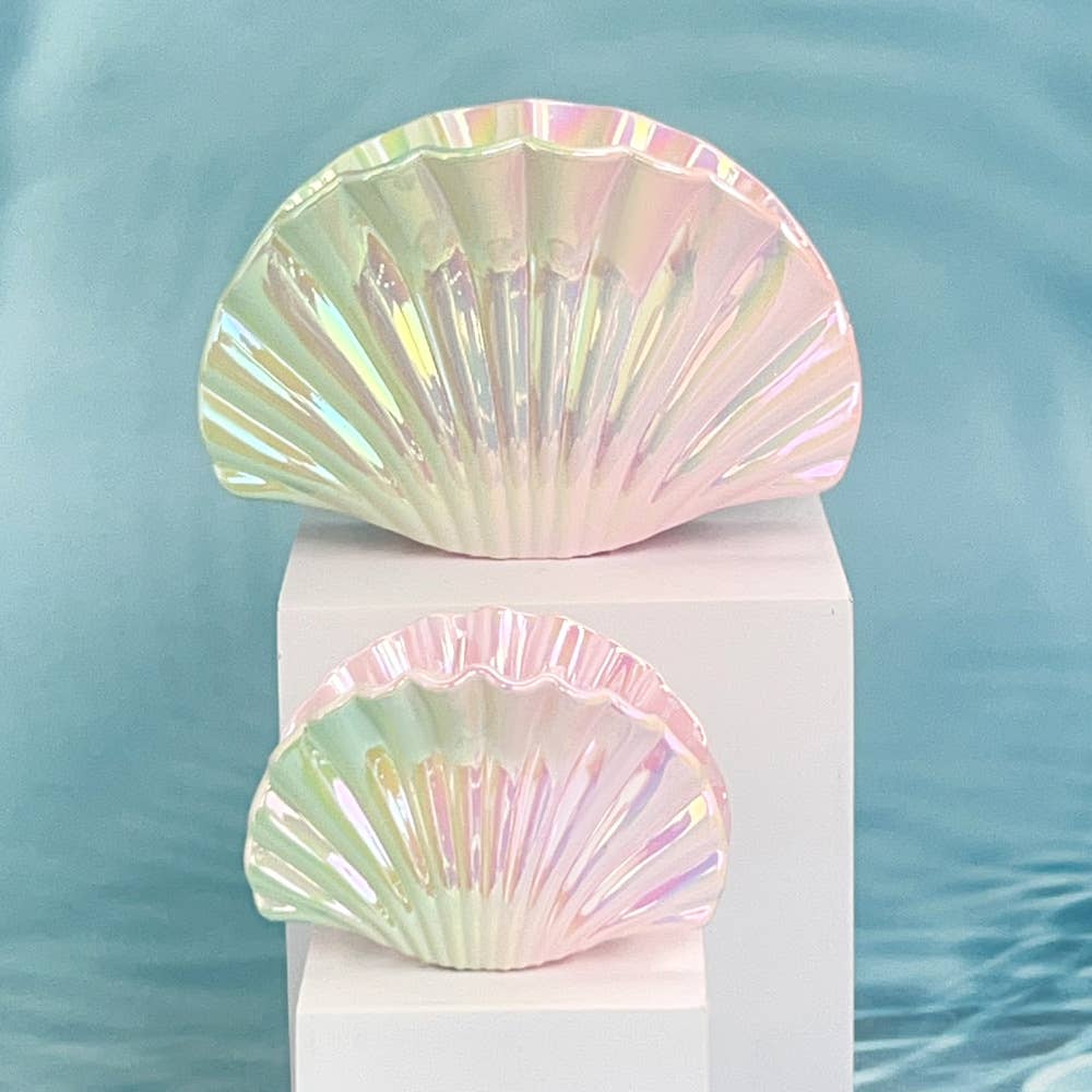Gradient ocean shell vacation style hair clip