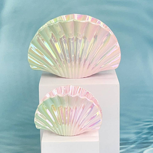 Gradient ocean shell vacation style hair clip