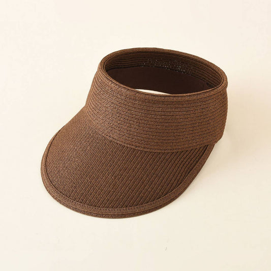 TRAVEL AND PLAY SUN PROTECTION STRAW HAT SUN VISOR_CWAH1438