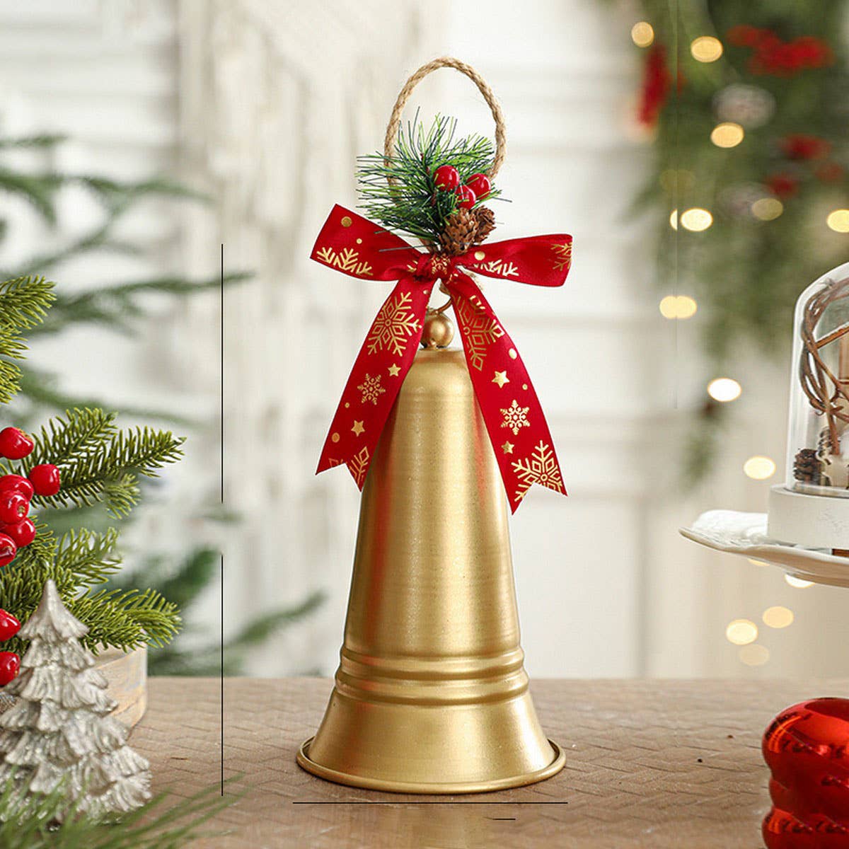 CWMM10376_CHRISTMAS METAL BELL ORNAMENTS CREATIVE DECOR PROP