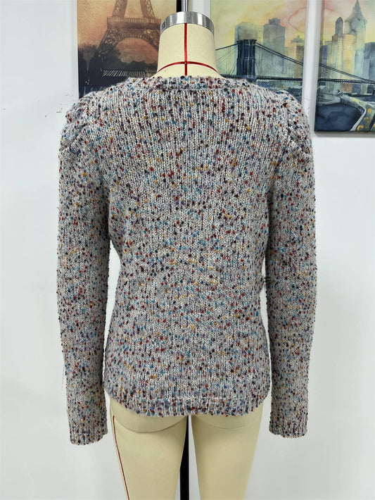 CWOSWL1405_Crew Neck Pullover Casual Sweater