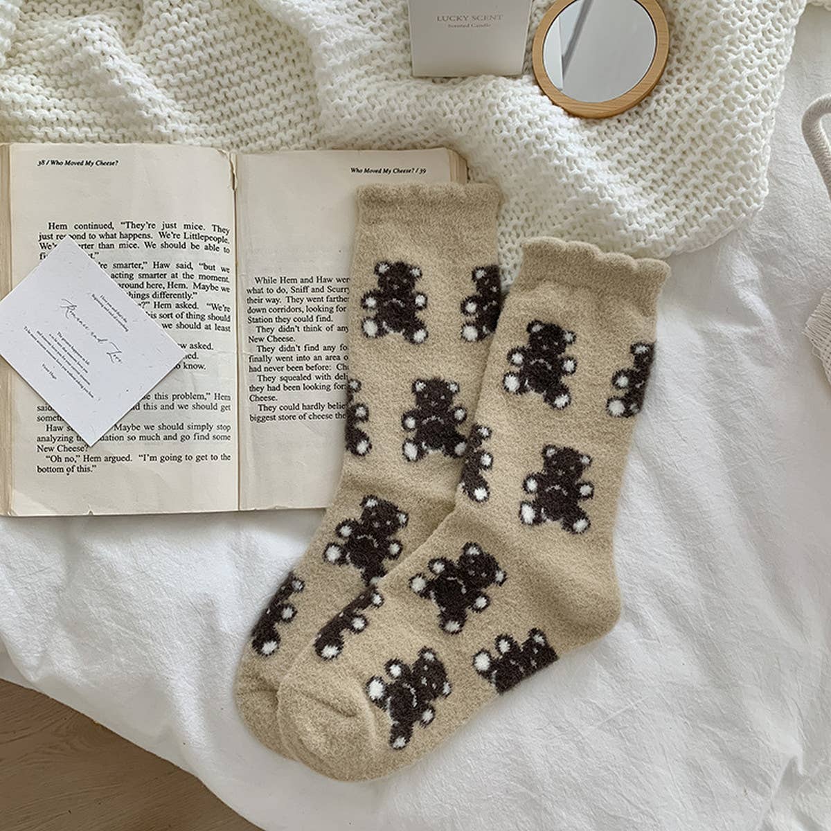 CUTE CARTOON THICK WARM BEAR SOCKS
