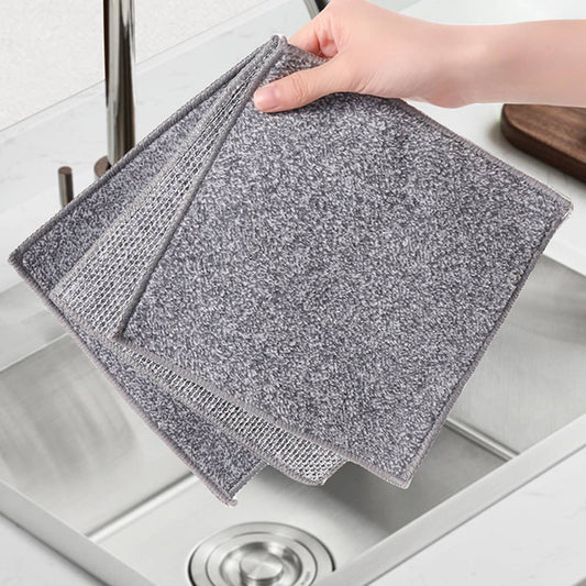 CWMM8408_NON-STICK SILVER STAINLESS STEEL DISHWASHING CLOTH