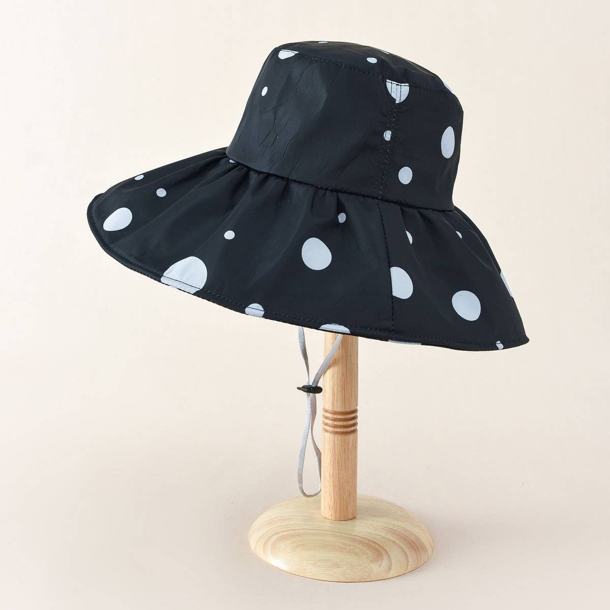 THIN POLKA DOT SUN PROTECTION BUCKET HAT_CWAH1415