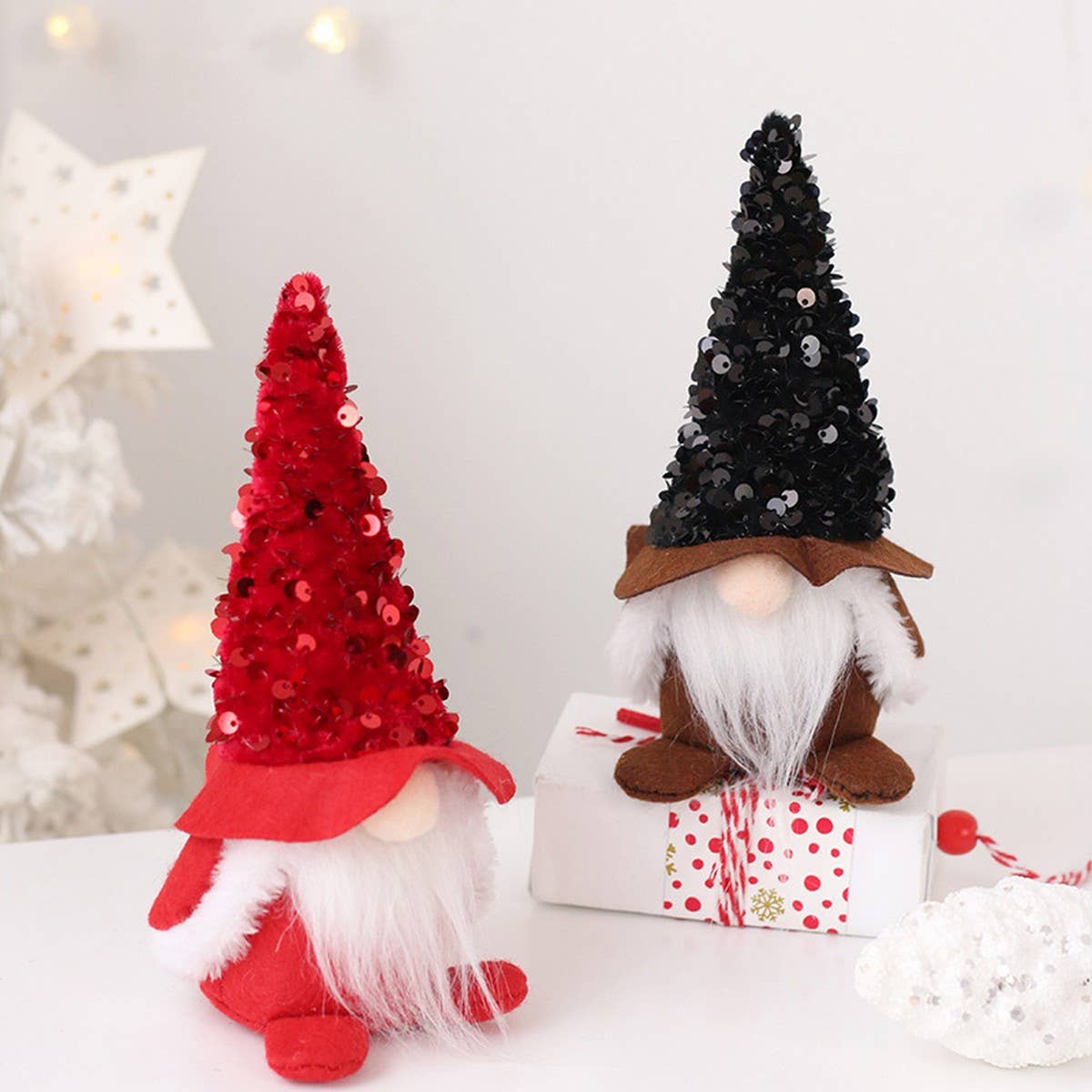 Sequin Faceless Santa Plush Doll for Party_CWAJE5305