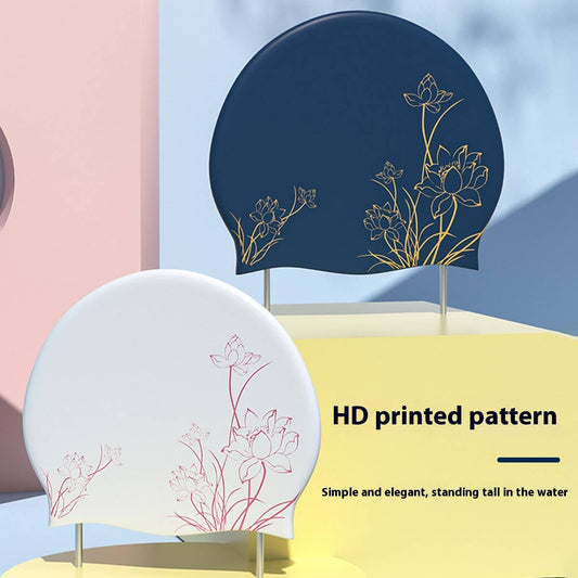 XL Silicone Swim Cap for Women Long Hair_CWMM6708