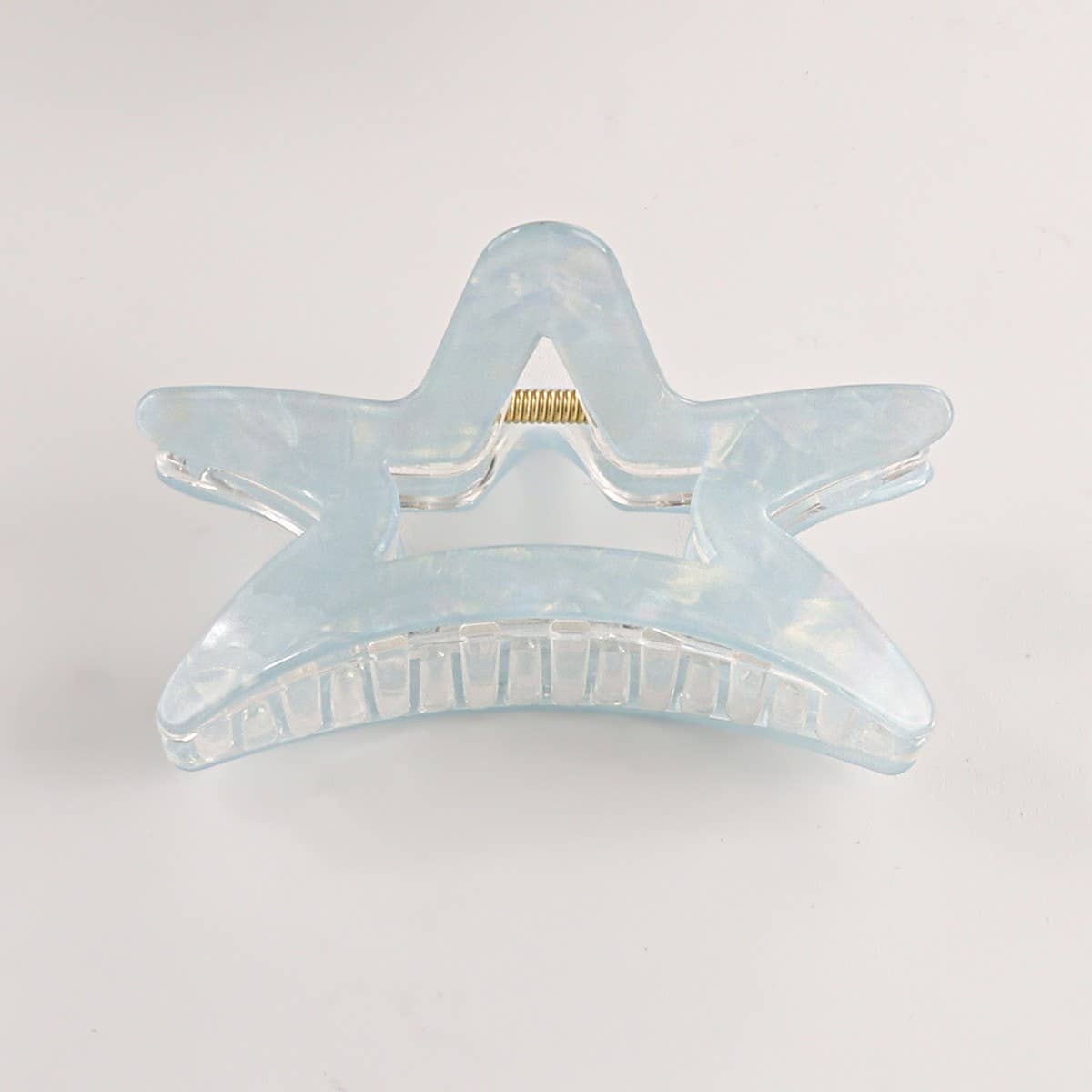 CWAHA1616_TRANSPARENT STAR HAIR CLAW CLIP