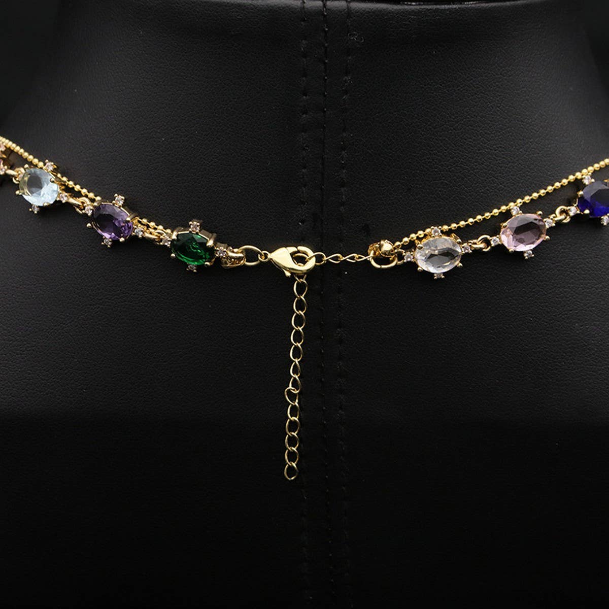 HIGH-GRADE MULTI-LAYER ZIRCON PEARL NECKLACE