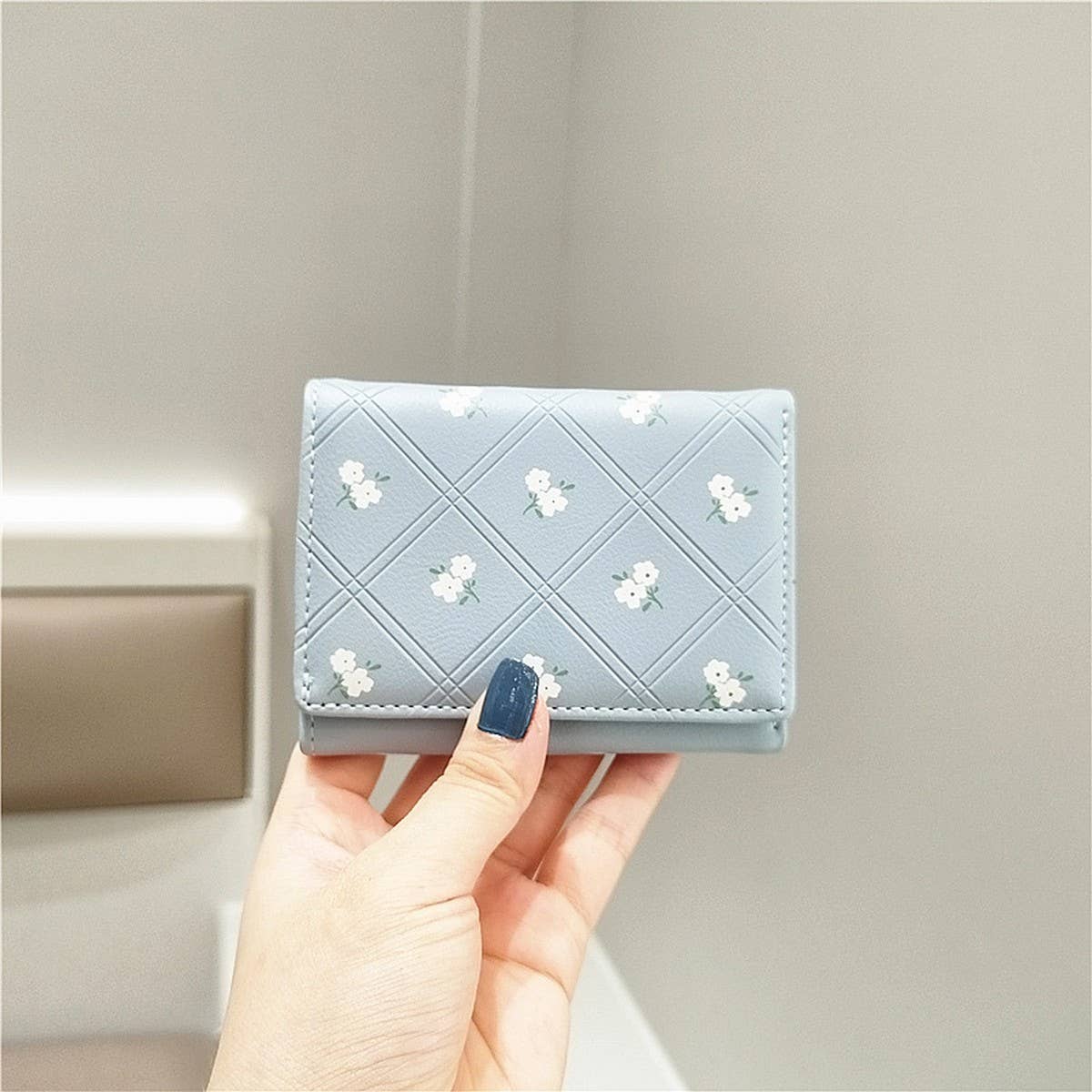 SMALL FRESH FLORAL SHORT TRI-FOLD WALLET_CWAB2554