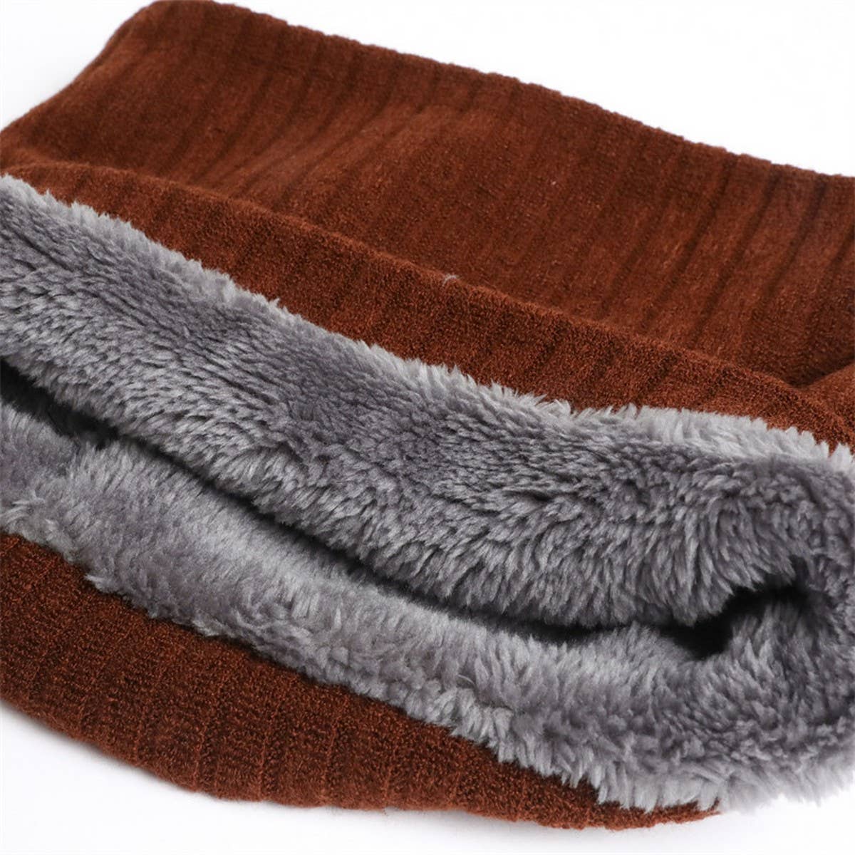 SOLID COLOR PLUS VELVET ELASTIC WARM NECK GAITER_CWASC1023