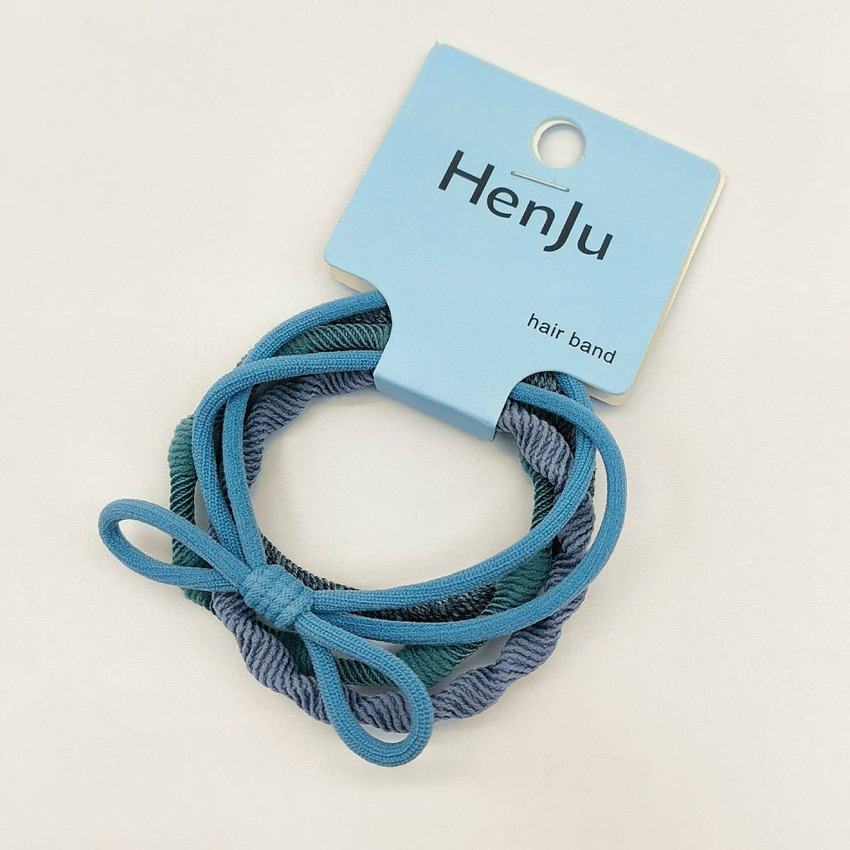 4 PIECES OF CANDY-COLORED SIMPLE HAIR TIES_CWAHA1130
