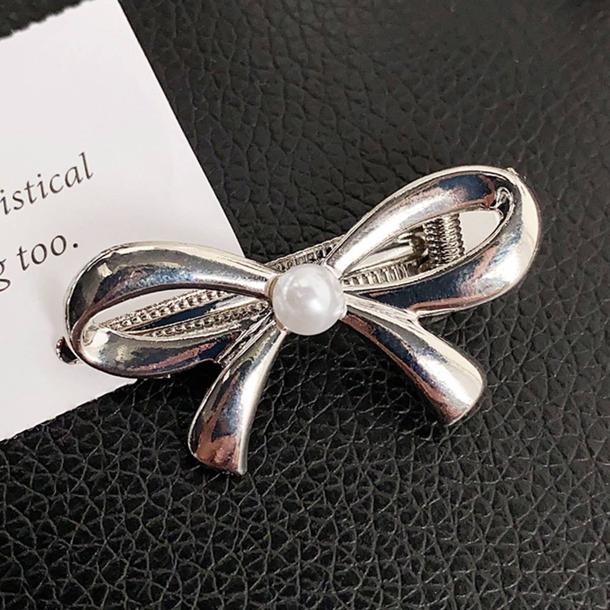 High-end and elegant bow alloy hair clips