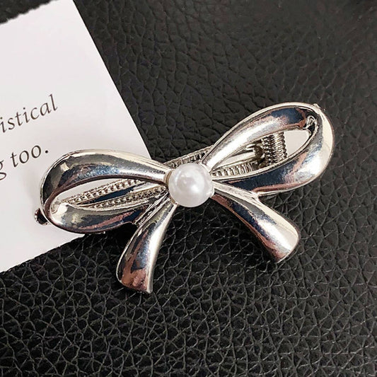 High-end and elegant bow alloy hair clips