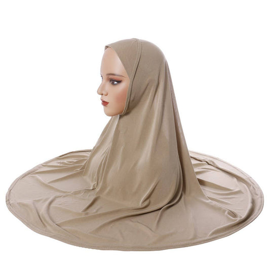 DOUBLE LAYER ROUND EDGE WOMEN'S HIJAB HEADSCARF