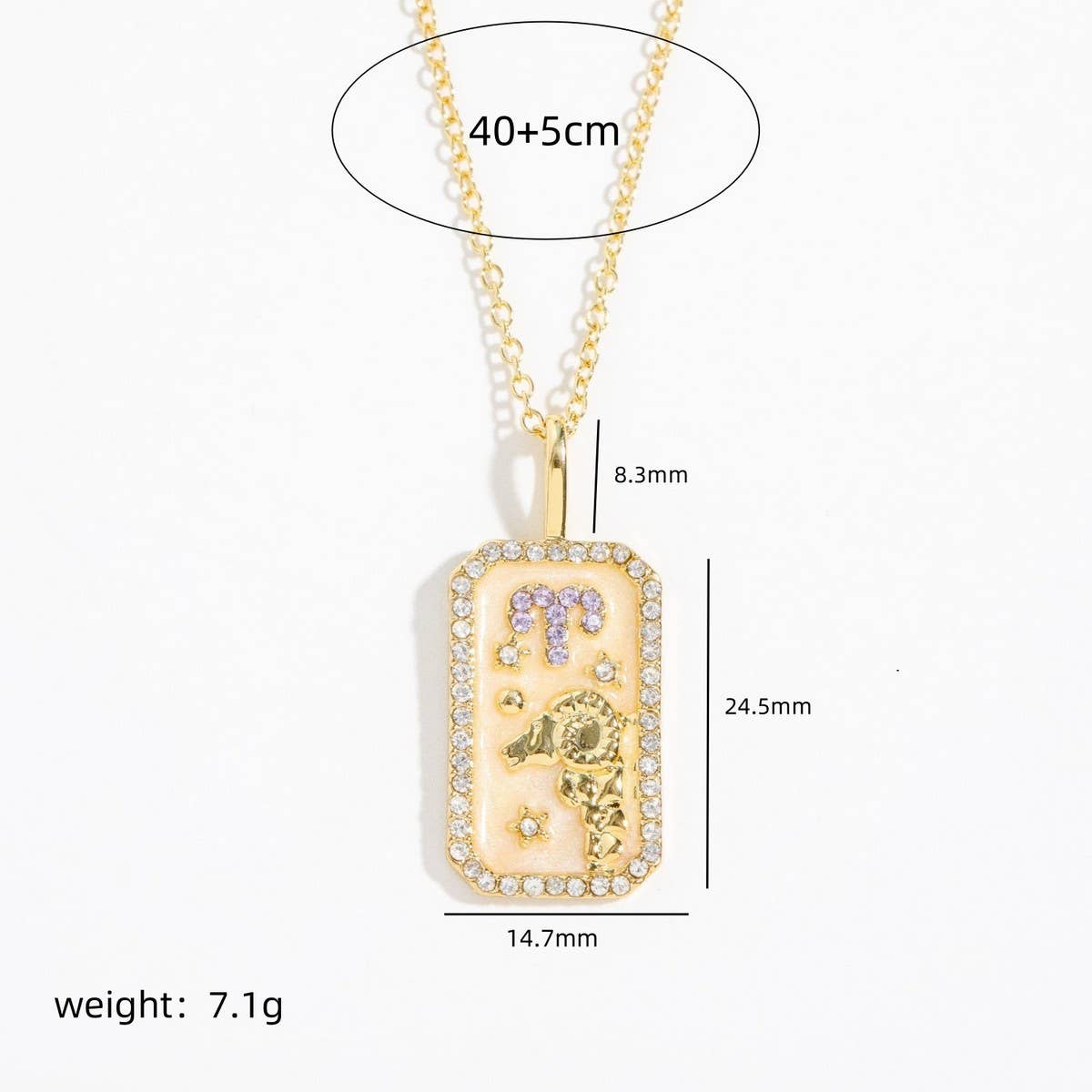 NEW CREATIVE 12 CONSTELLATIONS ZIRCON NECKLACE