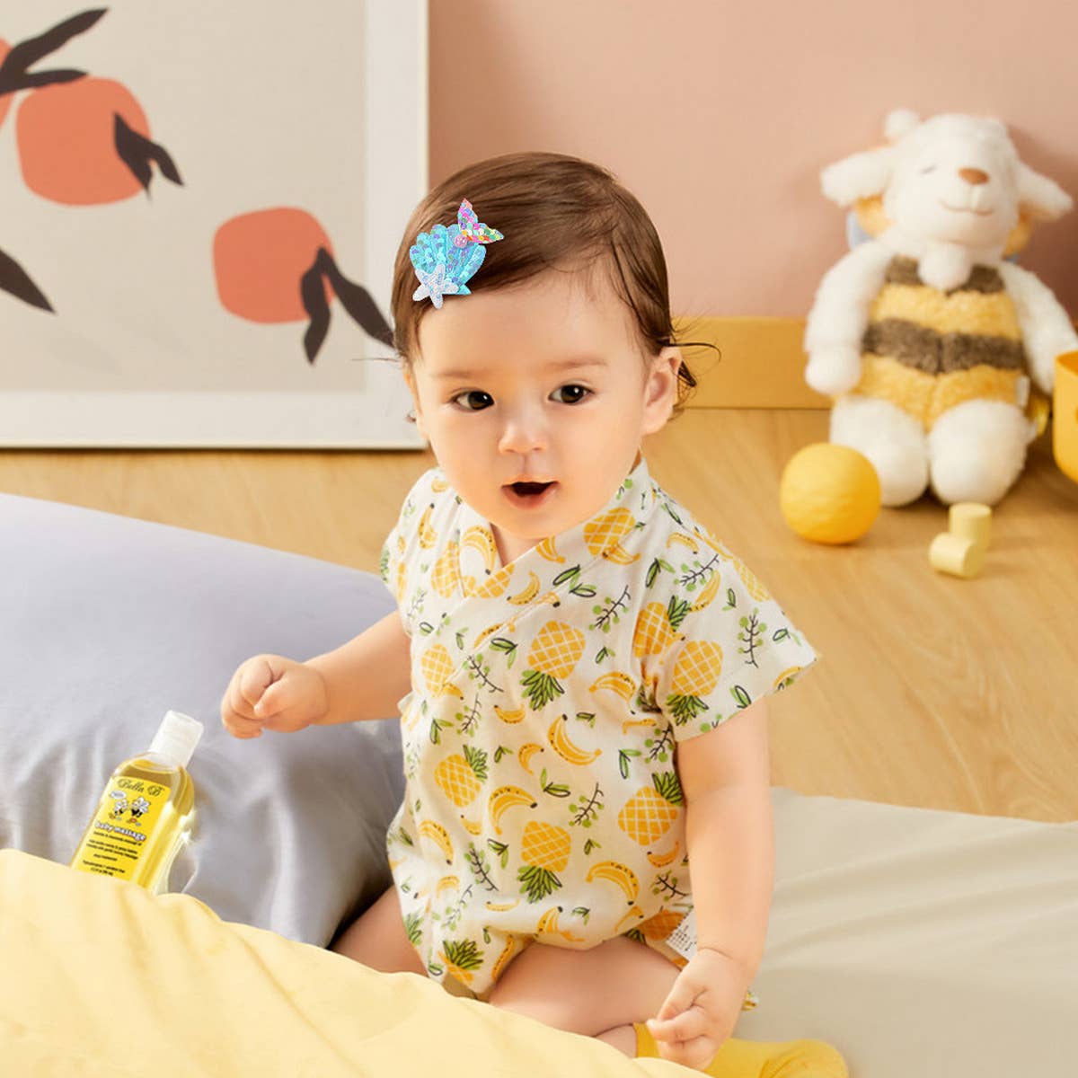 CHILDREN'S SHELL PEARL MERMAID HAIRPIN