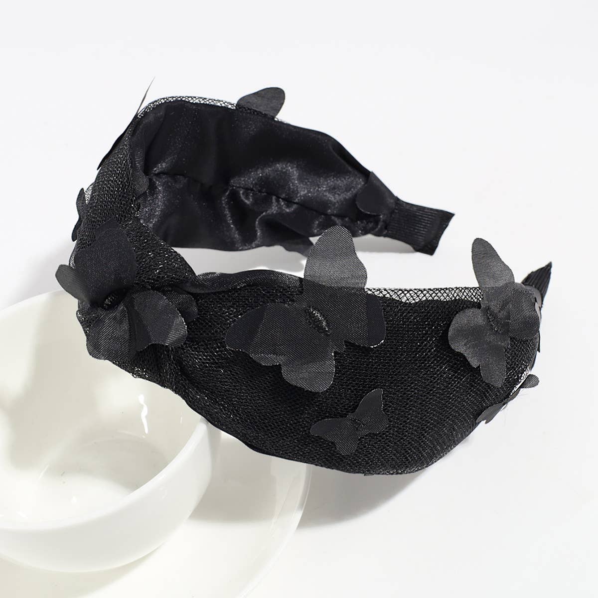 FRESH BUTTERFLY WIDE-RIM KNOTTED HEADBAND