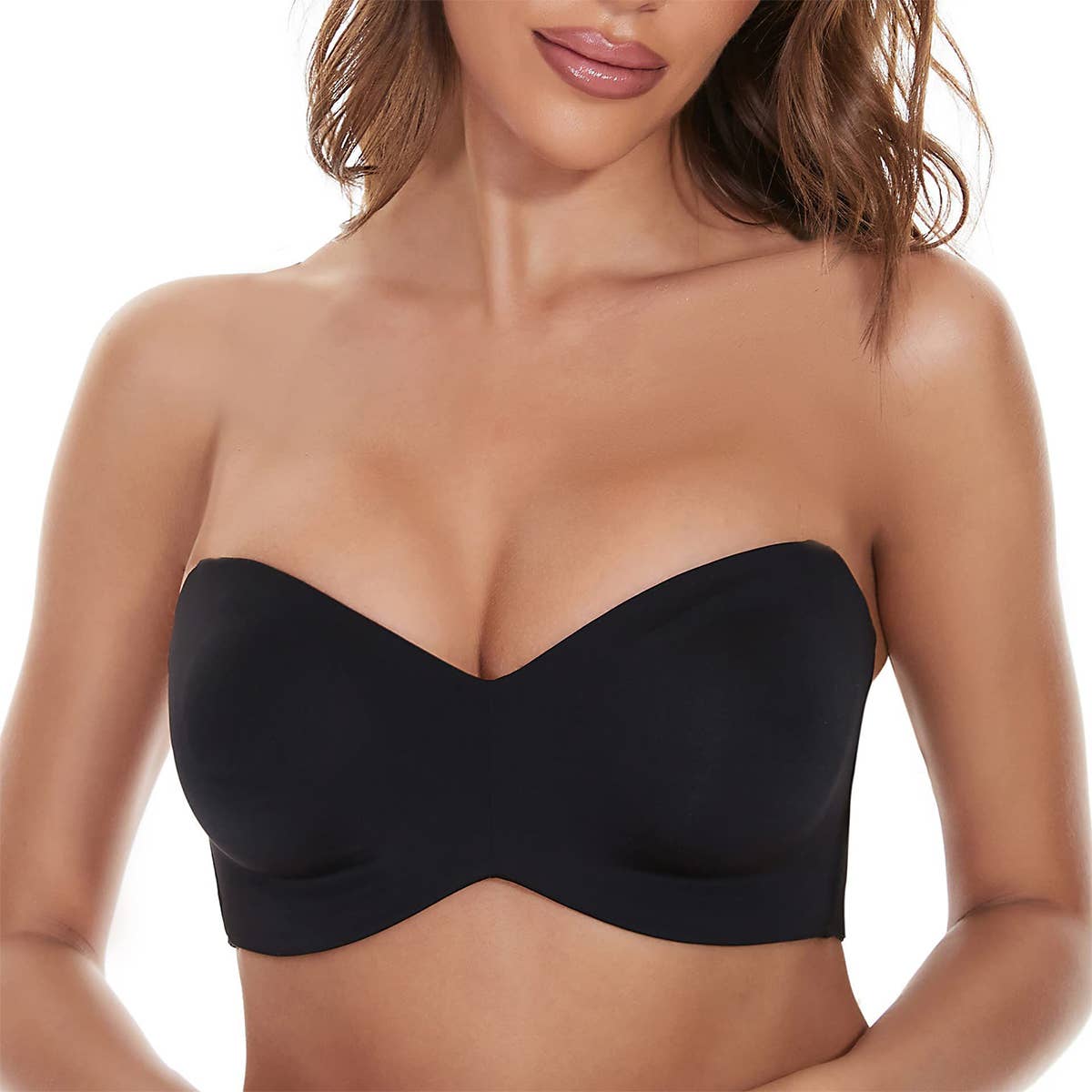 DETACHABLE SHOULDER STRAP TUBE BRA TOP