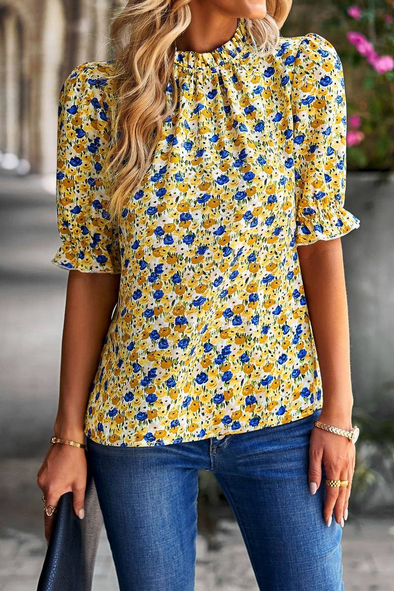 HOLIDAY CASUAL FLORAL SHIRT_CWTSTS0165