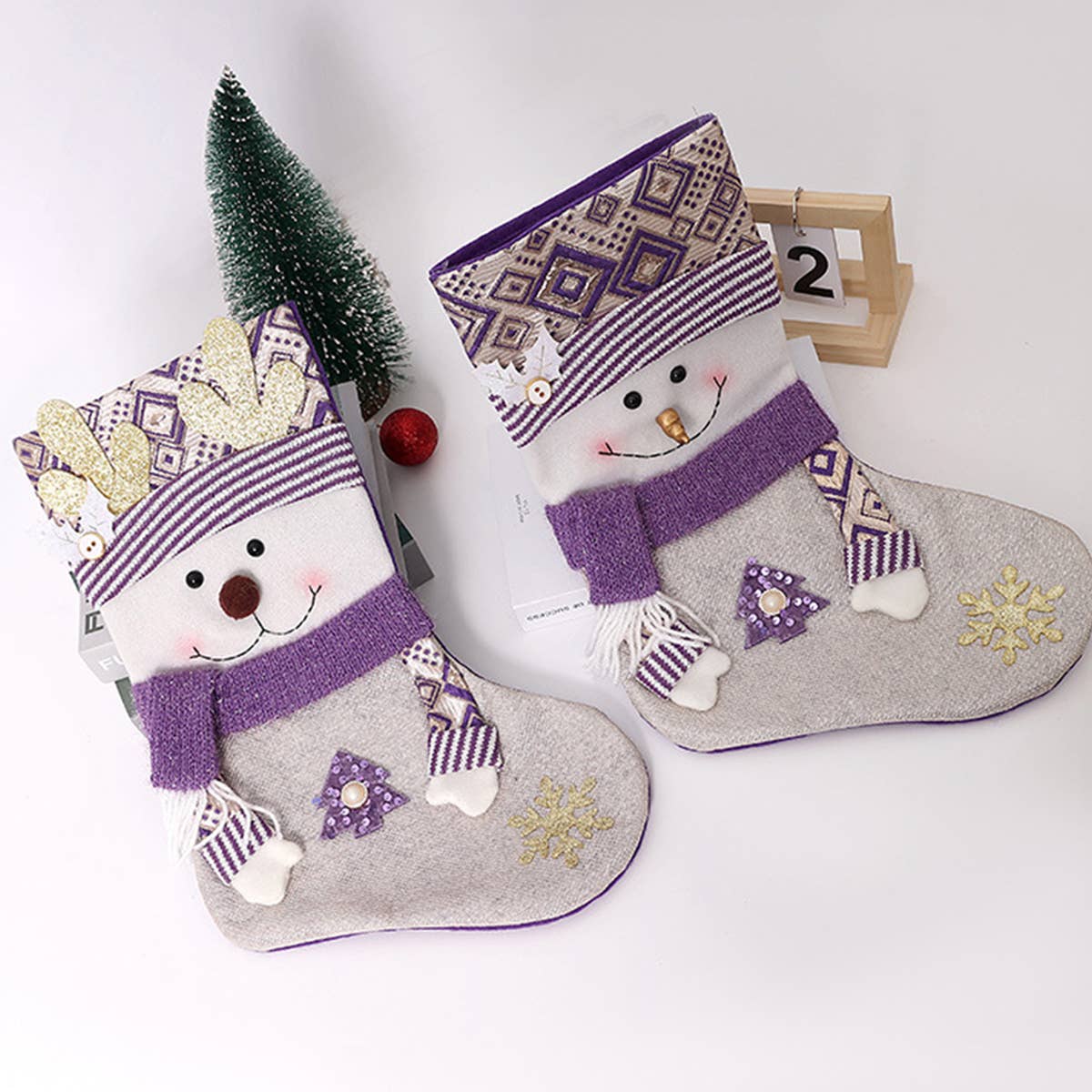 CWMM9475_CHRISTMAS CREATIVE DECORATED SOCKS GIFT BAG