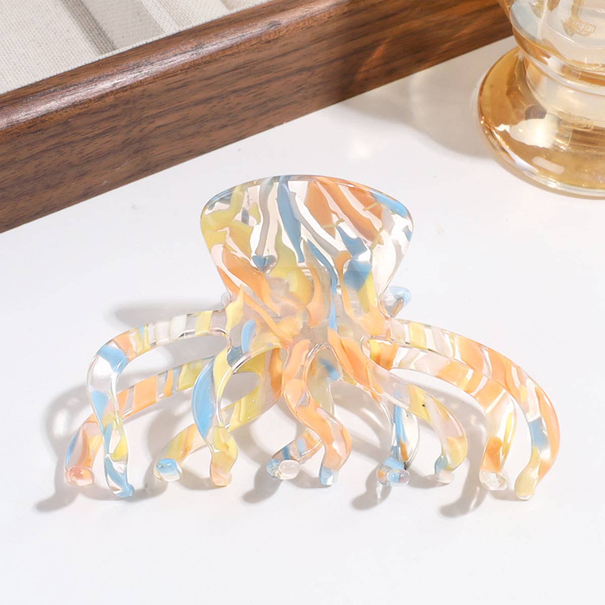 Octopus Acetate Hair Claw - Colorful Fashion Clip_CWAHA2211
