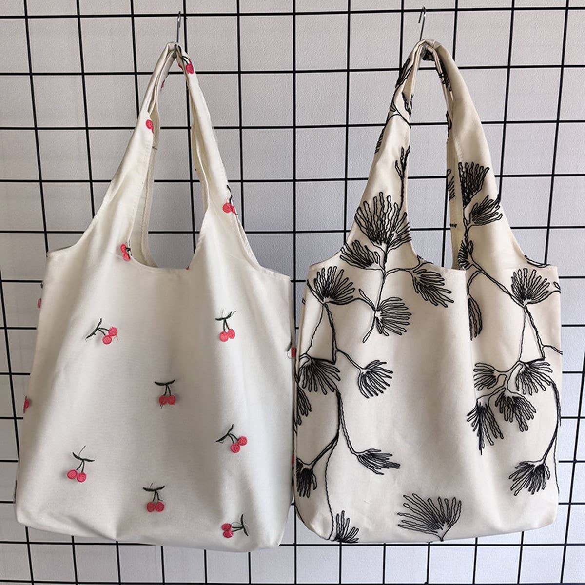 SUMMER EMBROIDERED ARTISTIC CANVAS BAG_CWAB2066