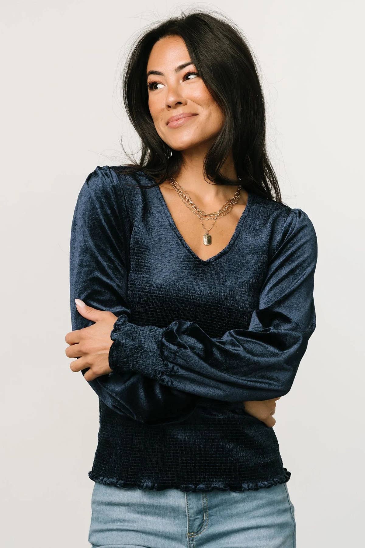 SOLID COLOR CASUAL LONG-SLEEVED VELVET BASE SHIRT