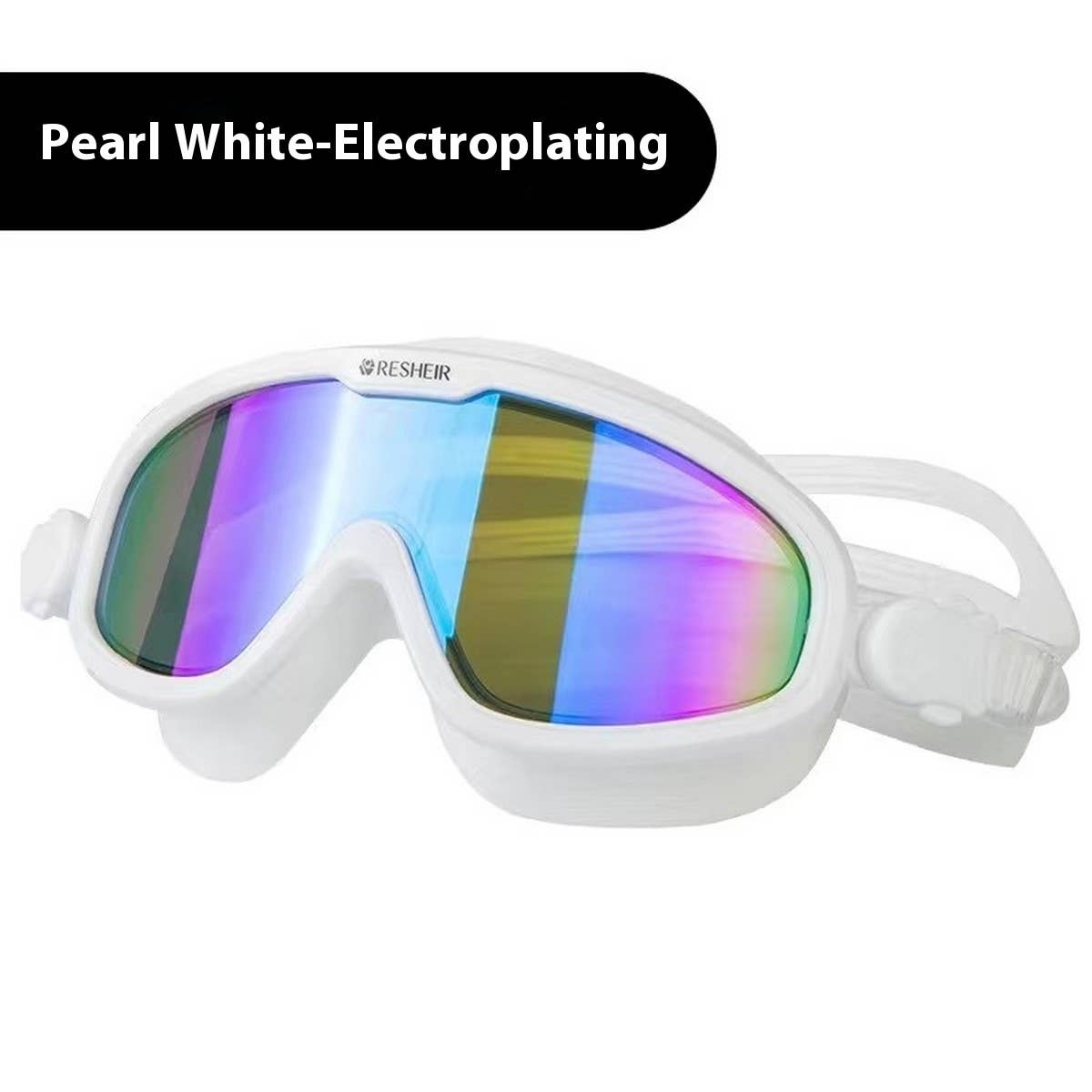 HD Anti-Fog Large Frame Swim Goggles for Adults
