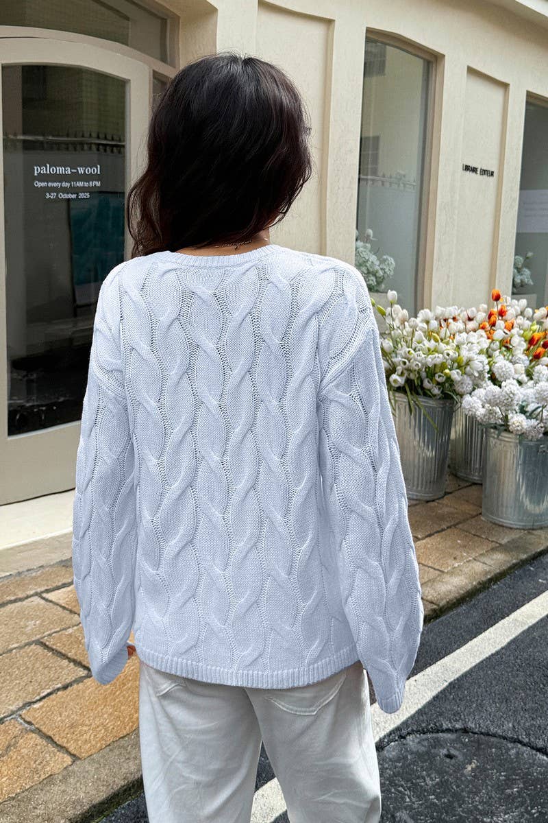 CWOSWL07484_CASUAL SIMPLE LONG SLEEVE SOLID SWEATER