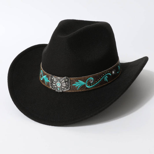 Unisex Western Cowboy Straw Sun Hat_CWAH3659