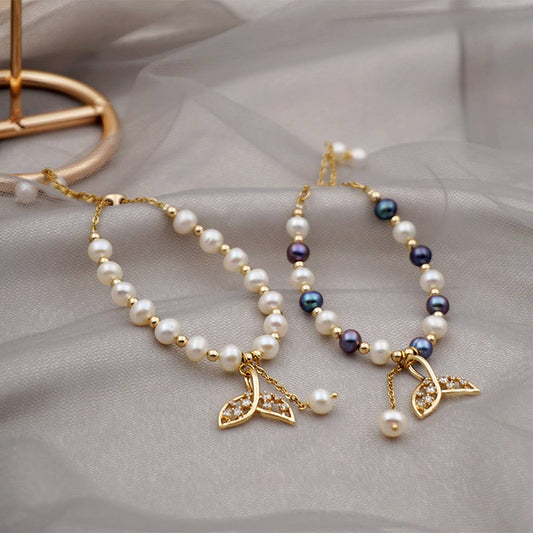 FRESHWATER PEARL SIMPLE VINTAGE BRACELET