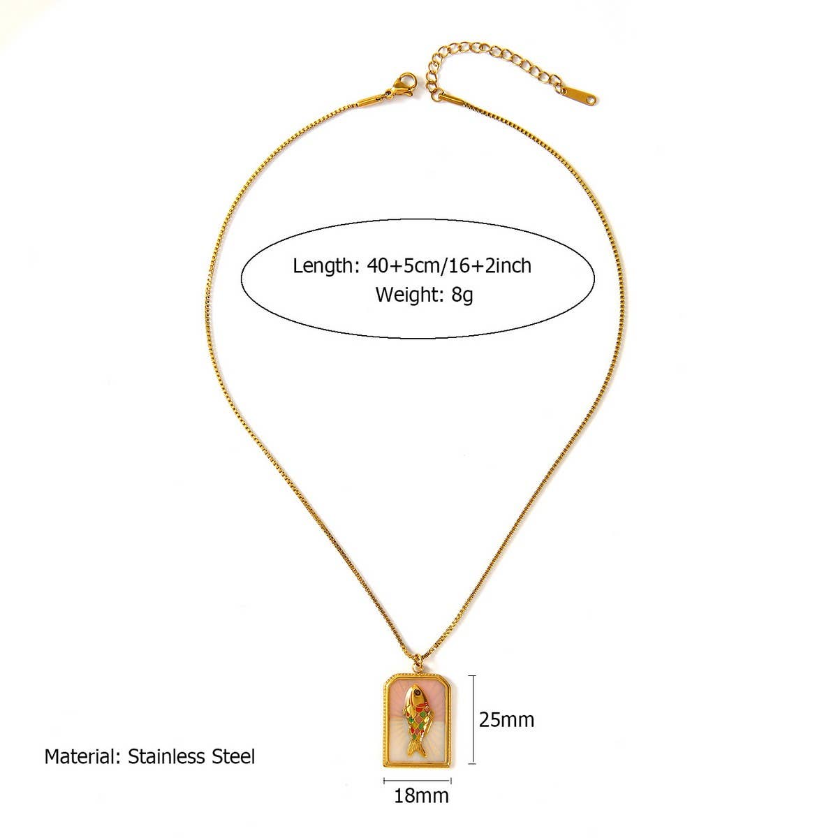 Vintage Style Steel Necklace with Heart Pendant