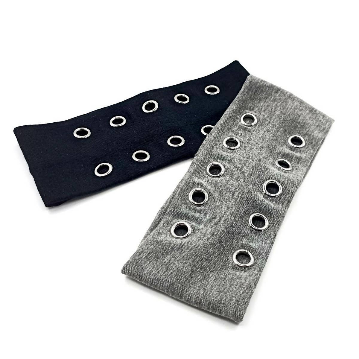 Round Elastic Punk Headband with Eyelets