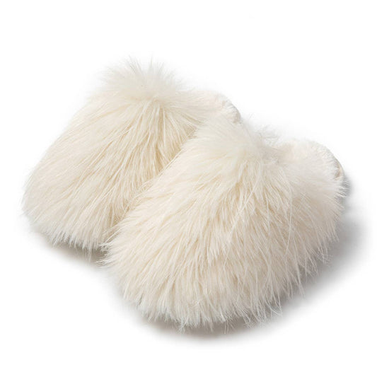 HOME FUR CAP TOE CANDY COLOR COTTON SLIPPERS