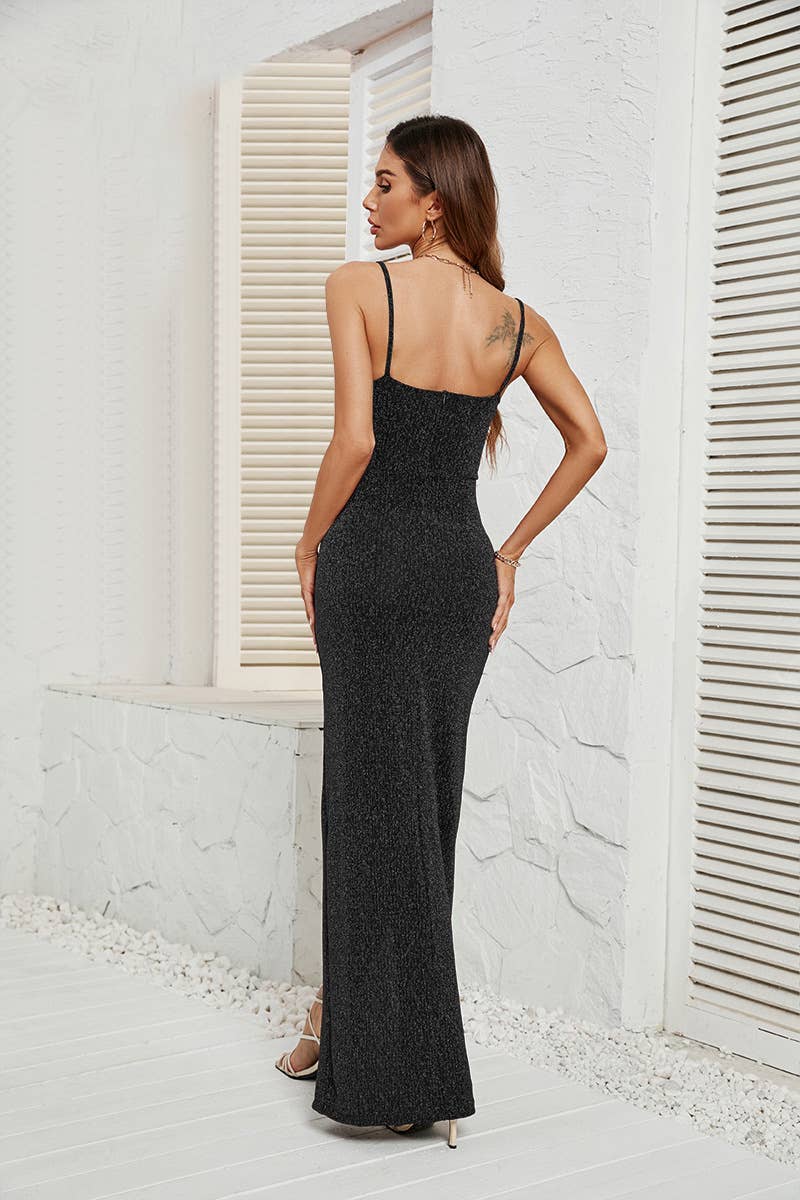 FASHION SPICE SEXY HALTER DRESS