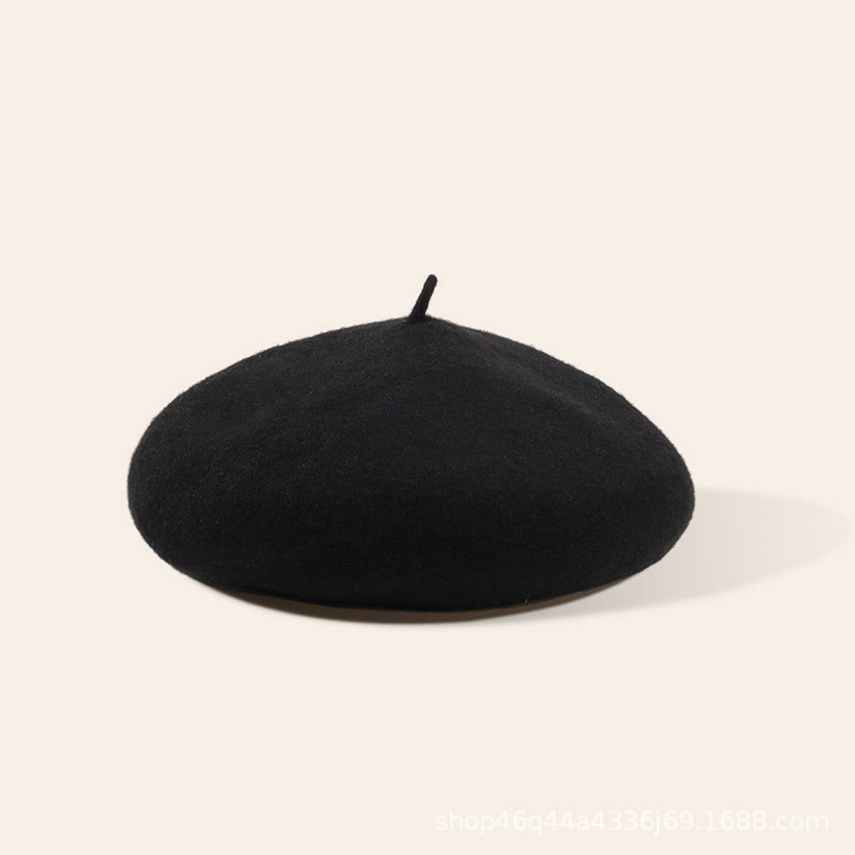 CWAH04556_GIRLS RED BERET WINTER WARM FASHION HAT