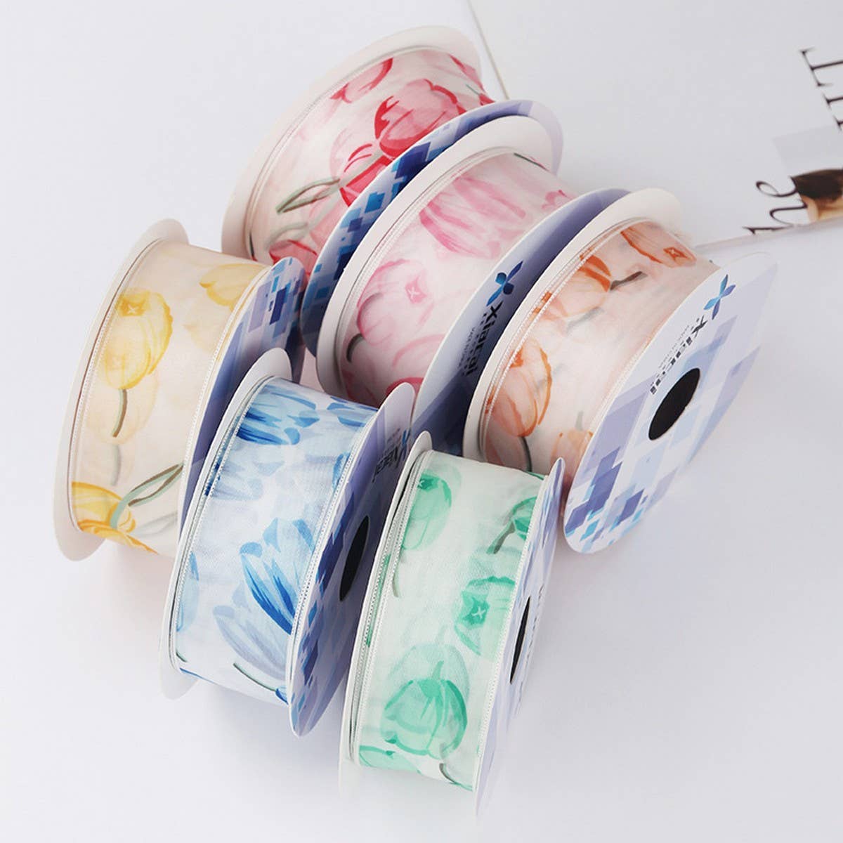 TULIP GIFT WRAPPING RIBBON RIBBON DIY RIBBON